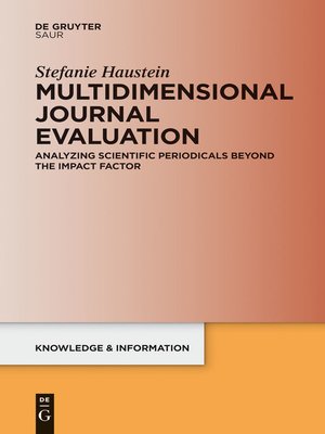 cover image of Multidimensional Journal Evaluation
